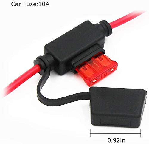 [2 PACK] 3FT 12V Female Socket Battery Eyelet Ring Terminal 12volt Extension Cord Outlet Adapter Plug Power Supply Car Electrical Dc Charger Accessory Connector Kit 10Fuse - Image 5