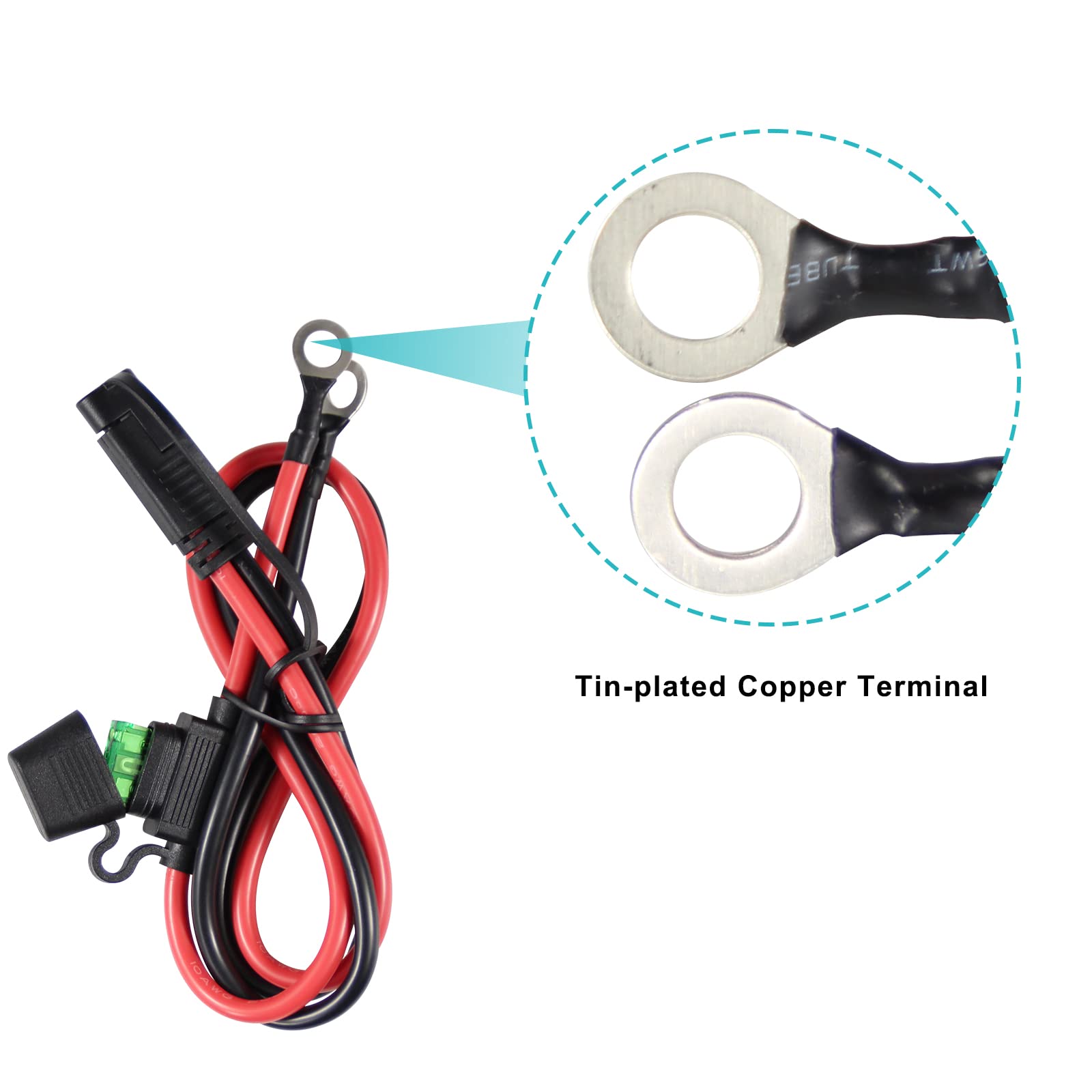 6FT SAE to O Ring Terminal Harness Quick Connect/Disconnect Assembly and 2FT 10AWG SAE to O Ring Terminal Harness - Image 9