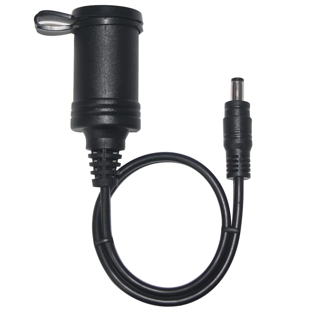 SPARKING 12v DC Female Cigarette Lighter Socket to DC 5.5mm x 2.1mm Male Barrel Plug Charger Cable Adapter for Portable UPS Battery Backup and Emergency Backup Generator